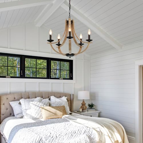 Farmhouse Chandeliers for Dining Room Light Fixture