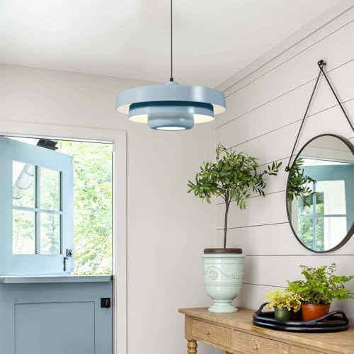 Minimalist Scandinavian Light Blue Pendant Light