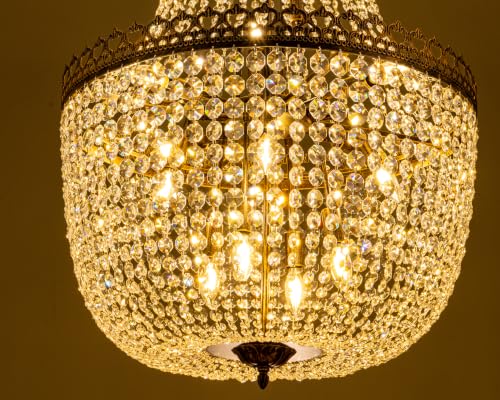 French Empire Crystal Chandelier for Foyer Entryway