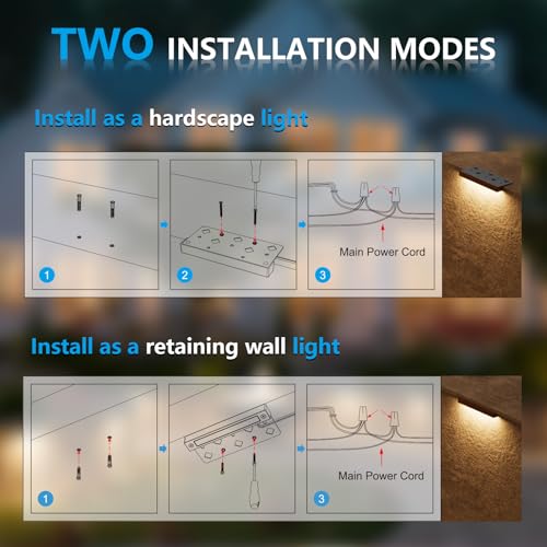 7 Inch Retaining Wall Lights (8 Count)