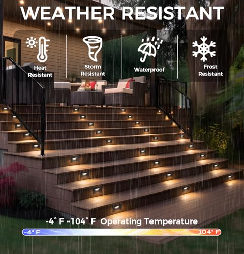 120V 5CCT Dimmable LED Indoor Outdoor Step Light (3 Count)
