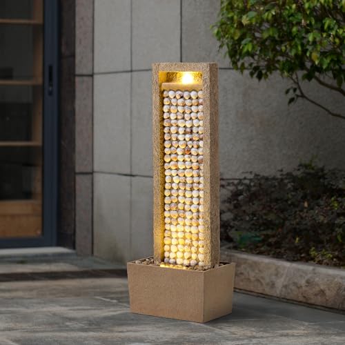 Coastal Seashells Design Outdoor Water Fountain