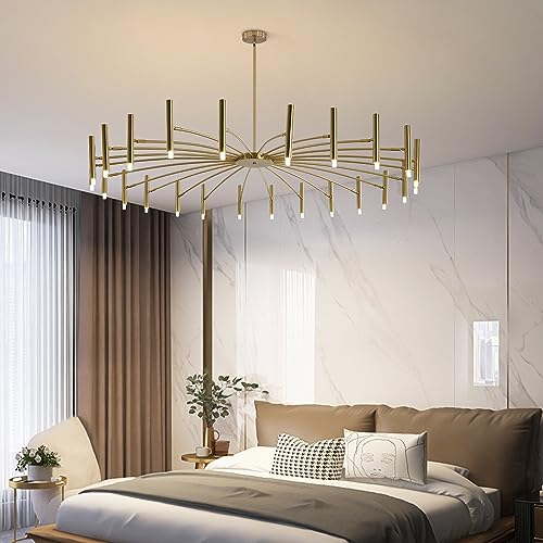 Lighting Mid Century Modern Gold Sputnik Chandelier 24