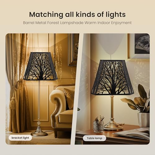 Large Metal Lampshade Square Cut Corner