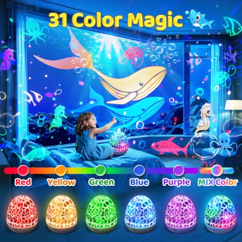 Ocean Baby Night Light Projector Sensory Toys for 1