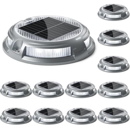 Solar Driveway Lights Outdoor (12 Count)