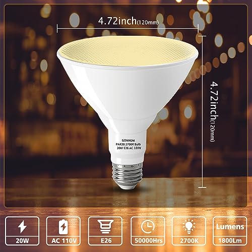 Par38 led Flood Lights Outdoor Light Bulb (6 Count)