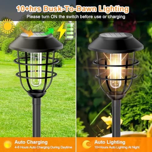 Bright Solar Lights Outdoor (6 Count)