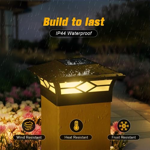 Solar Post Cap Lights Outdoor 8pack (8 Count)