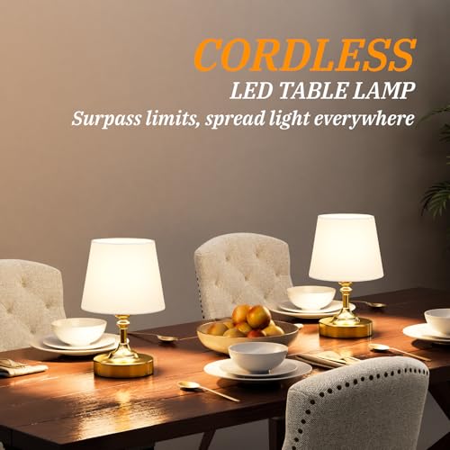 Mini Cordless Table Lamp Gold