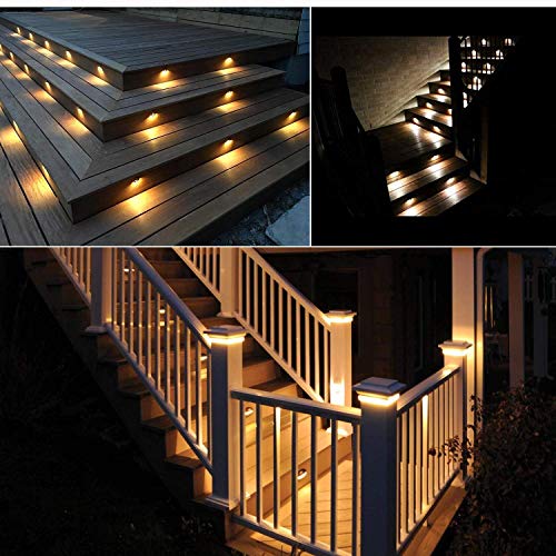 LED Step Lights Low Voltage IP65 Waterproof Recessed LED Deck Lighting (20 Count)