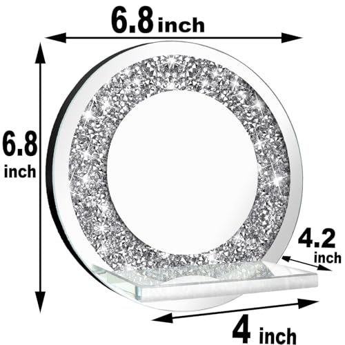 Set of 2 Crystal Crush Diamond Candle Sconces (2 Count)