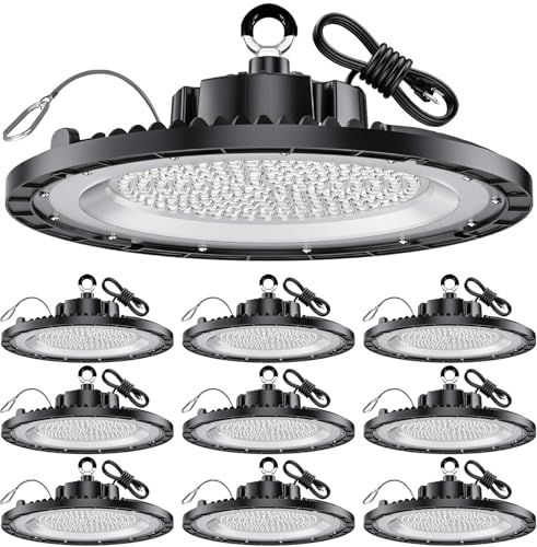 200W UFO LED High Bay Light Super Bright 30000LM IP65 5000K 10pack (10 Count)