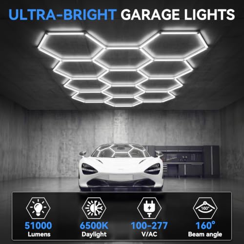 Hexagon Garage Lights (5 Hex)