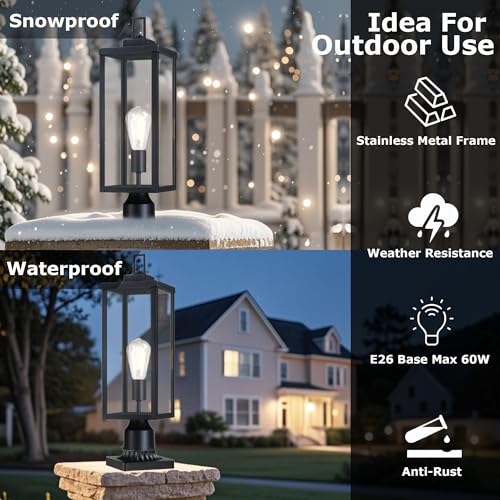 Outdoor Post Light Fixture (2 Count)
