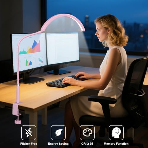 Professional Half Moon LED Desk Light for Nail Techs & Artists