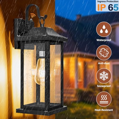 oravilila Dusk to Dawn Large Outdoor Wall Light 17 Inch