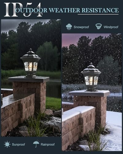 2 Packs Outdoor Post Light (2 Count)