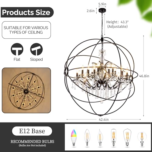 Black Chandelier Light