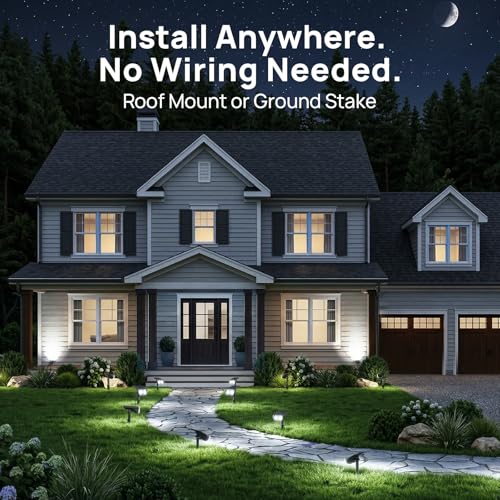 Solar Spot Lights Outdoor Waterproof (4 Count)