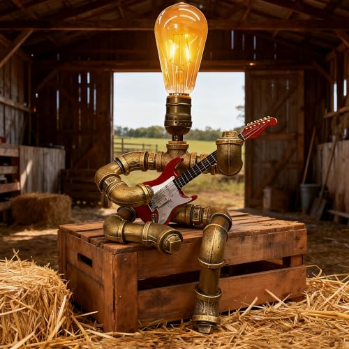 Cool Lamps Cool Industrial Guitar Lamp