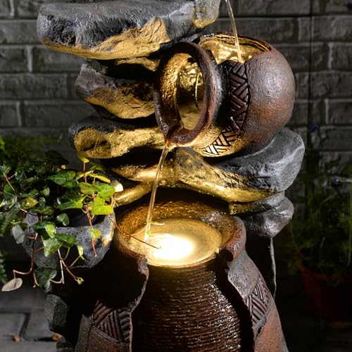 Garden Water Fountain Outdoor Decor