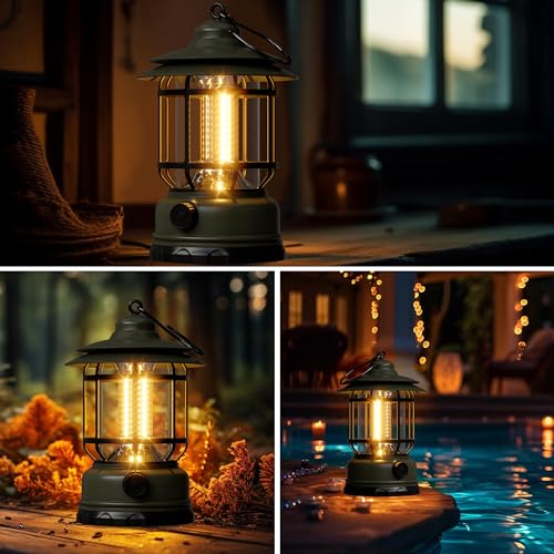 Camping Lanterns Battery Powered Rechargeable Lights (3 Count)