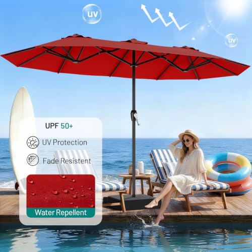 15FT Outdoor Patio Umbrella with Crank