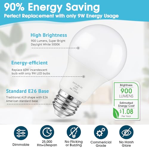 A19 LED Light Bulb (12 Count)