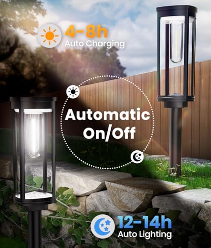Solar Pathway Lights Outdoor Solar Lights Outdoor (2 Count)