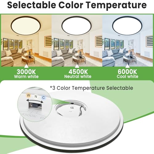2Pack 20 inch LED Flush Mount Ceiling Light