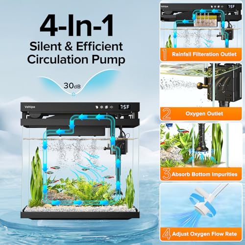 Fish Tank 2.2 Gallon Smart Aquarium