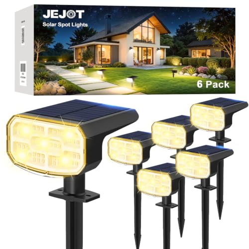 Solar Spot Lights Outdoor Waterproof (6 Count)