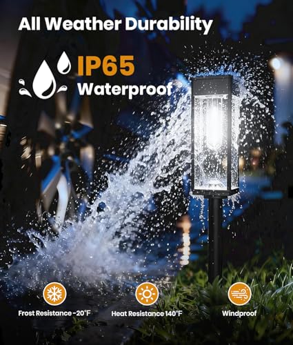 Solar Pathway Lights Outdoor (4 Count)
