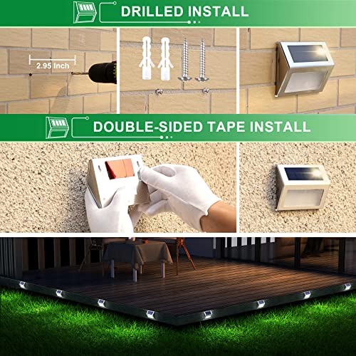 Solar Deck Lights Perfect for Fence (8 Count)