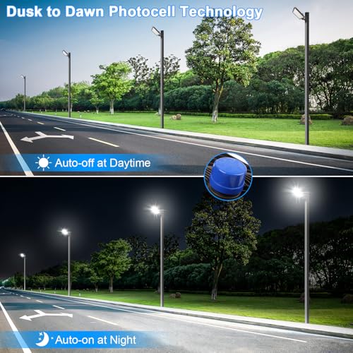 480W LED Parking Lot Light Dusk to Dawn Photocell 72000LM 5000K
