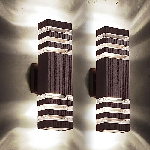 2 Pack Outdoor Wall Light Fixtures (2 Count)