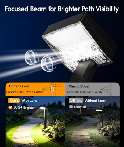 Solar Pathway Lights Outdoor (4 Count)