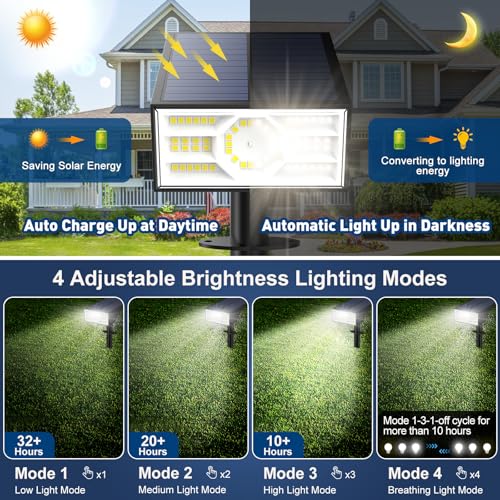 Solar Spot Lights Outdoor (2 Count)