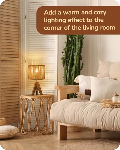Small Rattan Table Lamp