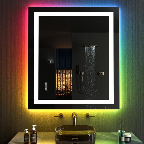 28"X32" LED Bathroom Mirror with Lights