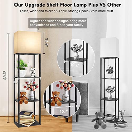 Plus Floor Lamp with Shelves