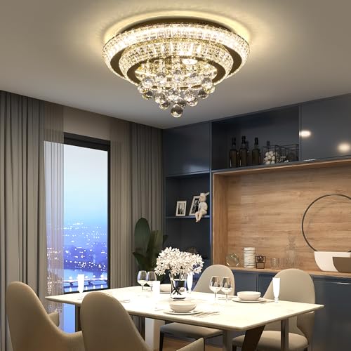 20" Gold Crystal Chandeliers