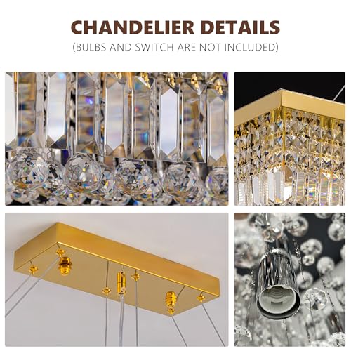59 inch Modern Crystal Chandelier