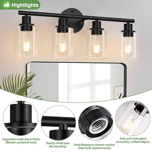4 Light Bathroom Light Fixtures
