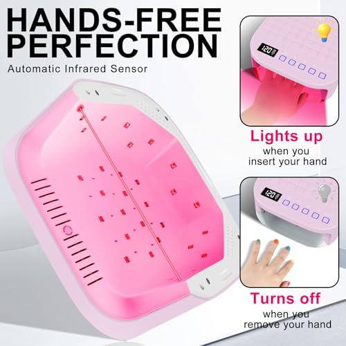 Red Light UV LED Nail Lamp