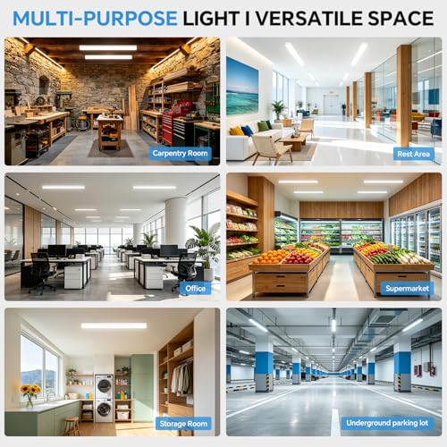 4ft LED Linear Light Fixture (6 Count)