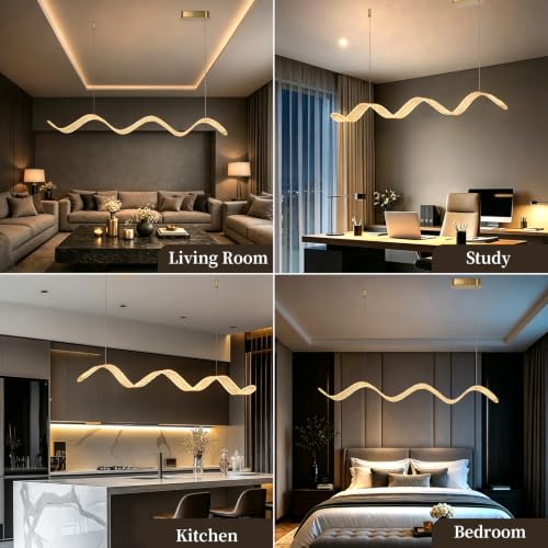 Wave Shaped Pendant Light