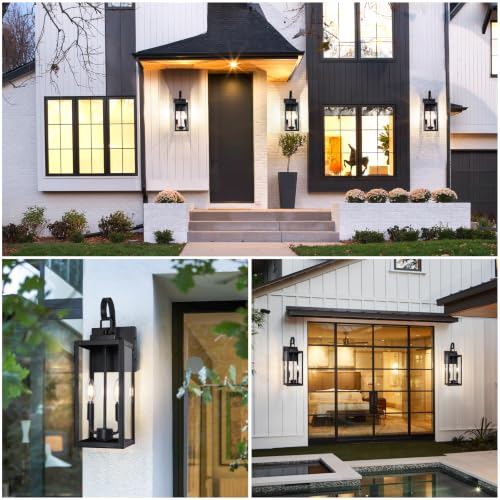 18" Large Outdoor Wall Lights (Black (Standard) / 18in)