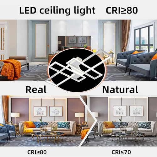 Modern Ceiling Light Bedroom 35" Led Kitchen Light Fixtures